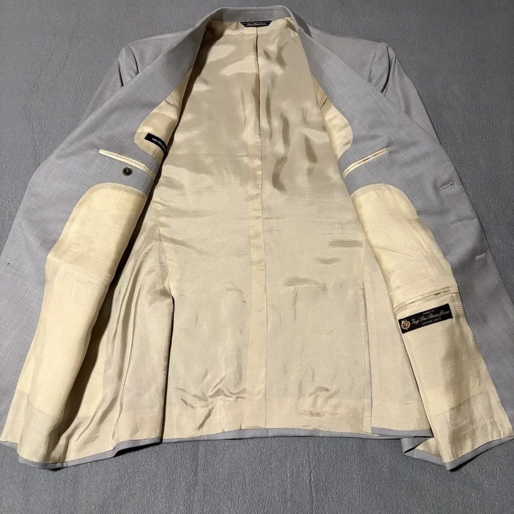 Loro Piana Blazer‎ 44R Light Gray Super 120'S Wool Canada Saks Fith Ave Jacket